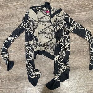 SAY WHAT geometric cardigan